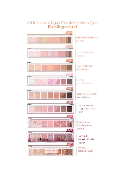 Peripera All Take Mood Palette 001 Whisperof Spring Coral