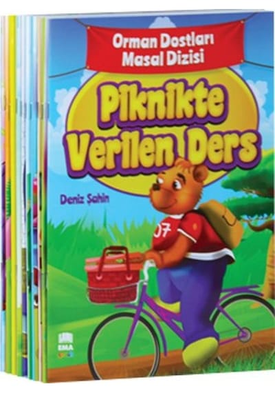 Orman Dostları Masal Dizisi Seti - Piknikte Verilen Ders - 10 Kitap Takım - Deniz Şahin - Ema Çocuk