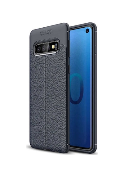 Galaxy S10 Plus Kılıf Zore Niss Deri Desenli Silikon Kılıf