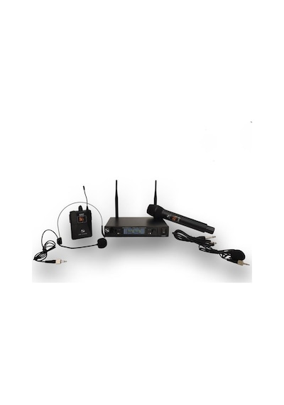 Pawer Pw-u150a Ey Kablosuz Uhf Mikrofon Seti: El, Yaka Ve Kafa Mikrofonu