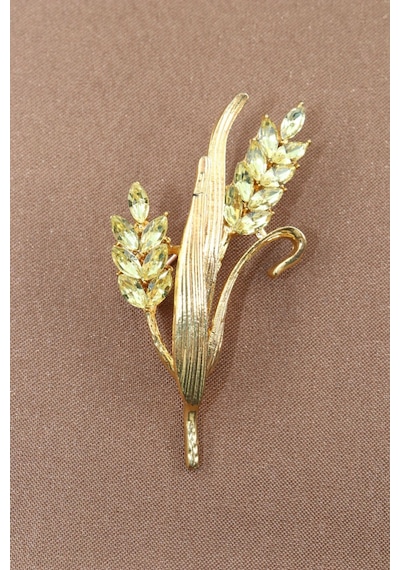 Buğday Başağı Broş. Altın Buğday Başağı Broş. Yaka İğnesi Broş. Kadın Broş. Erkek Broş. Broş. Unisex Gold