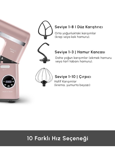 Karaca Mastermaid Chef Ultra D2000 W Dijital Ekranlı Hamur Yoğurma Makinesi
