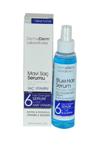 Mavi Saç Serumu Saç Güçlendirici Serum Biotin Panthenol Vitamin E-keratin 125 Ml