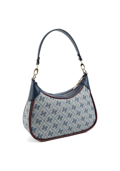 Silver Polo Sp1180 Kadın Omuz Çantası Monogram Gri-laci-bordo