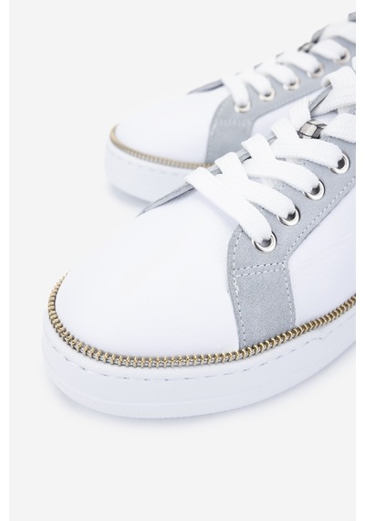 Valmenti Kadın Hakiki Deri Sneakers & Spor Ayakkabı 1115 1950 Bn Ayk Y25 Byz Fltr/tas Suet/grı Kroko Beyaz