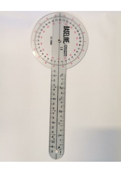 Baseline Plastik Gonyometre 360 Derece 30 CM