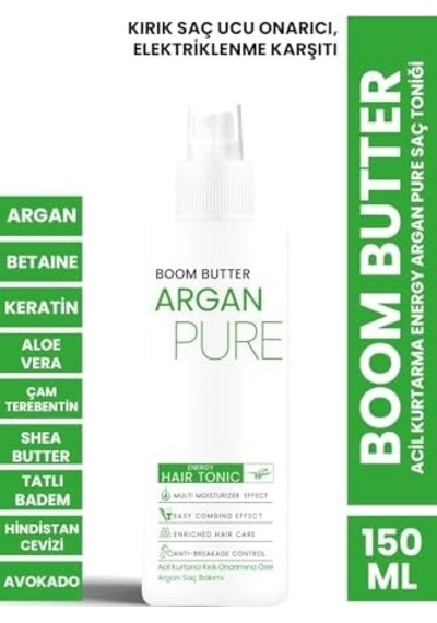 Boom Butter Acil Kurtarma Energy Argan Pure Saç Toniği 150ml