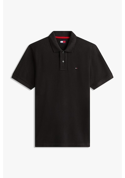 Tommy Hilfiger Tjm Erkek Regular Ess Siyah Polo Yaka T-shirt-13675 Siyah