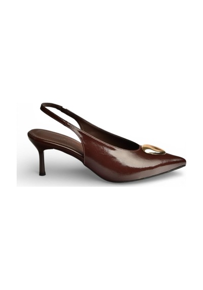 Fox Shoes Y676020660 Kahverengi Rustik Alçak Topuklu Kadın Ayakkabı Kahverengi