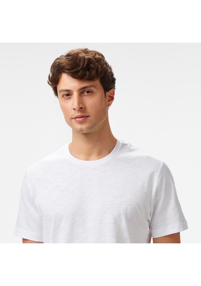 Nautica Erkek Beyaz Regular Fit T-shirt Düz V55015t Beyaz