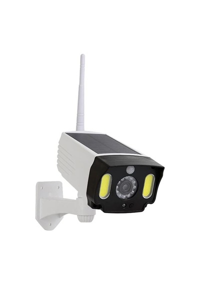 Güneş Enerjili Gerçekçi Maket Kamera, 20w Led'li, Caydırıcı Sahte Güvenlik Kamerası