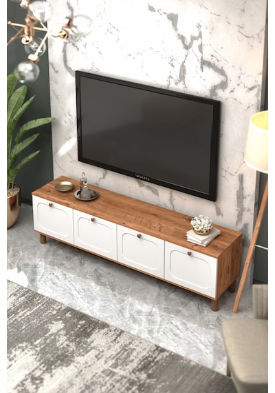 Bohem Tv Ünitesi 180 Cm Mdf Kapak Beyaz
