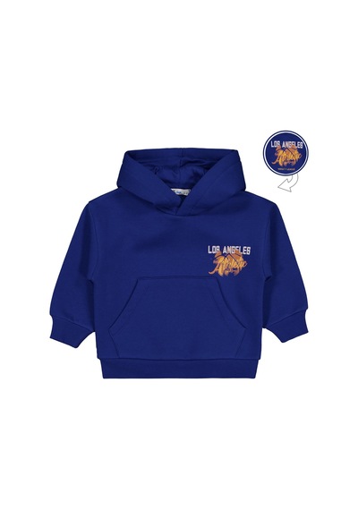 Civil Boys Los Angeles Baskılı 2-5 Yaş Sweatshirt - Mavi Koyu Saks