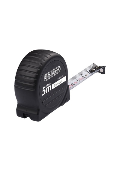 Ceta Form Compact Şerit Metre (Siyah Kasa - Mıknatıslı) - 5 M x 19 mm