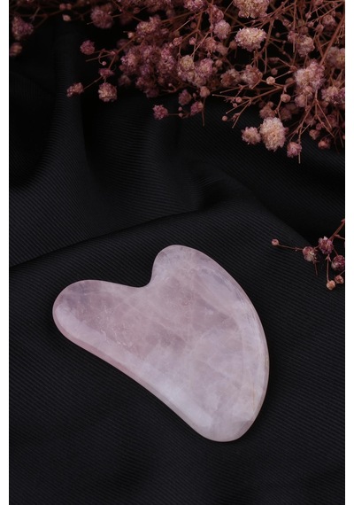 Gua Sha Pembe Kuvars Taşı - Yüz Cilt Masaj Taşı - Ms0038