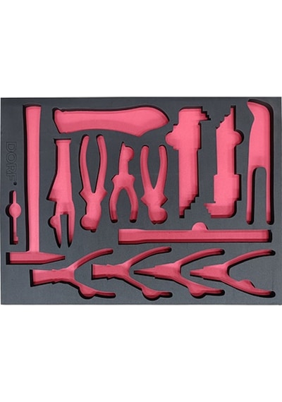 Dorf Takım Arabası Içi Boş Eva Organizer Penseler Için 14 Adet Bölmeli 55,5cm X 41 Cm