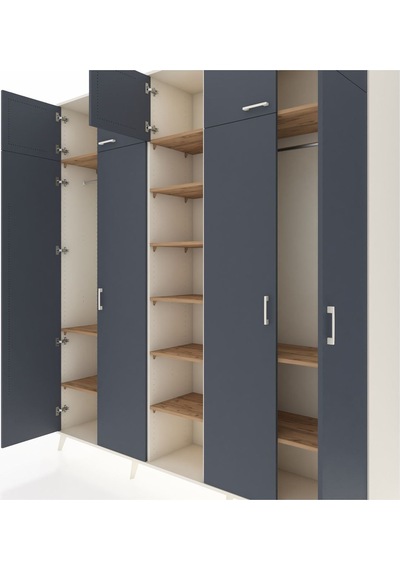 Hyperion Dolap 12 Raflı 9 Kapaklı 2 Askılı 220x44x243 Aytaşı-antrasit/çam Antrasıt/atlas Çam Hyperion Dolap 12 Raflı 9 Kapaklı 2 Askılı 220x44x243 Aytaşı-antrasit/çam Antrasıt/atlas Çam