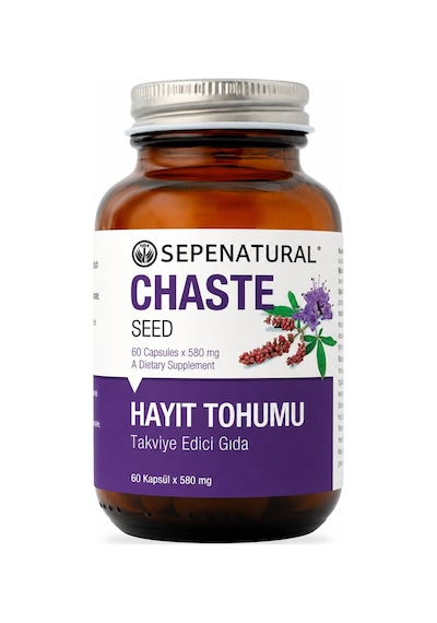 Sepe Natural Chaste Seed Hayıt Tohumu 60 Kapsül x 580 mg