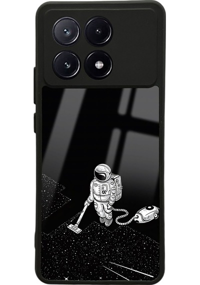 Xiaomi Poco X6 Pro Astronot Tatiana Tasarımlı Glossy Telefon Kılıfı Çok Renkli