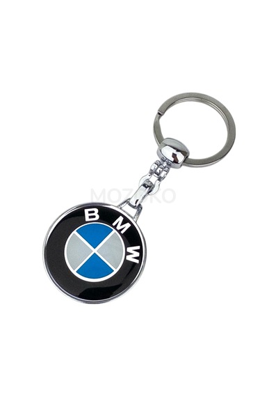 Yüksek Kaliteli Bmw Logolu Damla Baskılı Araç Anahtarlık, Çift Yönlü Logo, Hediyelik Anahtarlık