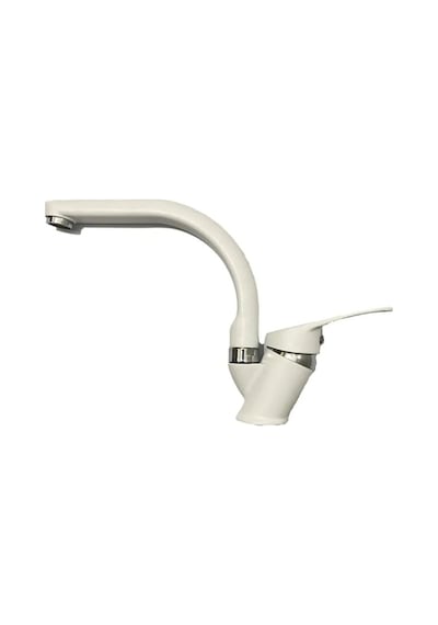 Beyaz Krom Banyo Lavabo Bataryası Musluğu Çeşmesi Çift Su Girişli