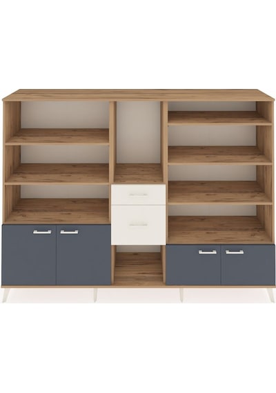 Hyperion Dolap 10 Raflı 2 Çekmeceli 4 Kapaklı 220x44x163 Çam-antr Çam-antrasit/aytaşı Hyperion Dolap 10 Raflı 2 Çekmeceli 4 Kapaklı 220x44x163 Çam-antr Çam-antrasit/aytaşı