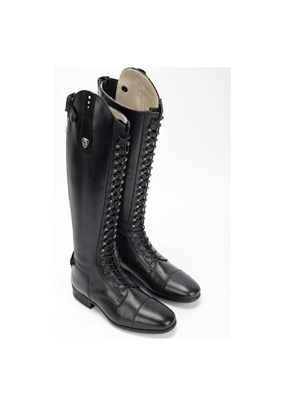Tattini Unisex Hakiki Deri Siyah Binici Cizmesi Çizme 990 Akıta Cızme Black Siyah