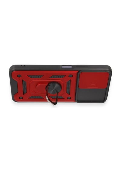 Uryport Xiaomi Redmi Note 12 5g Kılıf Pars Lens Yüzüklü Silikon - Kırmızı