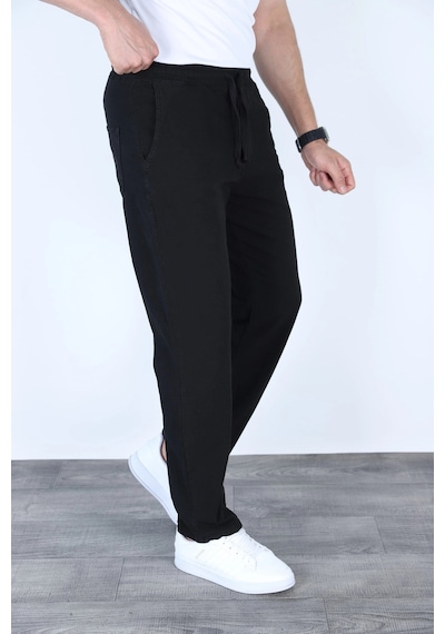 Myrab Denim Baggy Keten Pantolon Jogger Çağla Yeşili Siyah