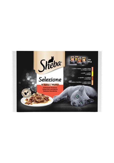 Sheba Etli Çeşitler 4'lü Paket 4x85 G - 5 Adet Tarı