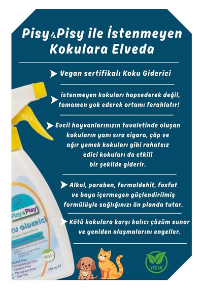 Vegan Sertifikalı Koku Giderici 250 Ml Çevre Dostu Plastik Malzeme İle Etkili Ferahlama