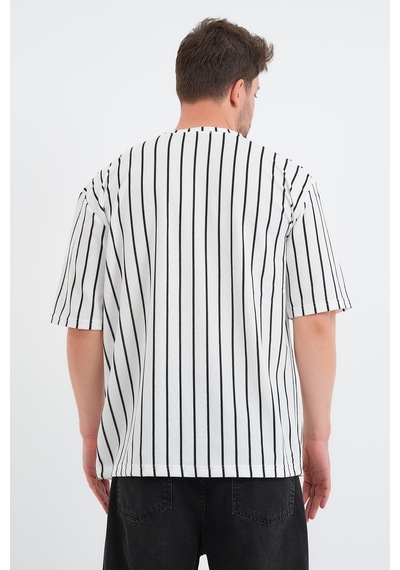 Redline Shift Erkek Oversize Tişört Beyaz