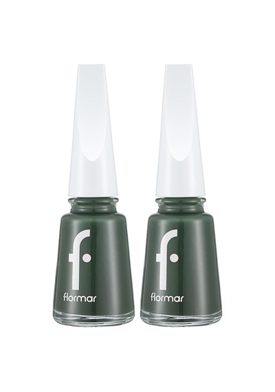 Klasik Parlak Bitişli Yüksek Pigmentli Oje Nail Enamel 453 Khaki Green New 2 Paketi