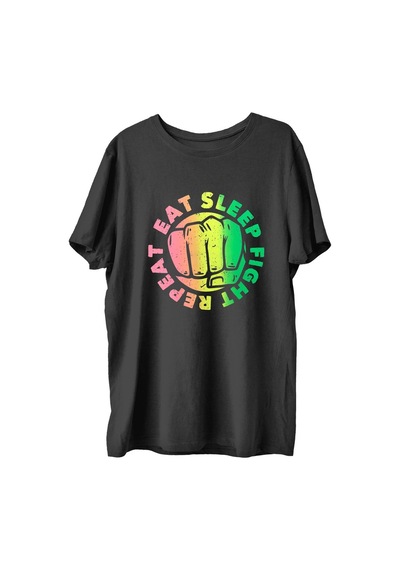 Top Glory Eatsleepx Baskılı Penye Boks Sporcu T-Shirt (532149976)