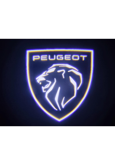 Yeni Peugeot Araçlar Için Pilli Yapıştırmalı Kapı Altı Led Logo (540226015)