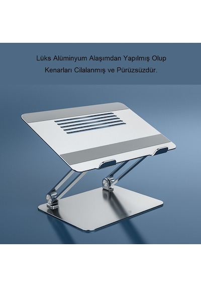 Triline Full Alüminyum Ayarlanabilir Apple Uyumlu MacBook Laptop Standı 10-17