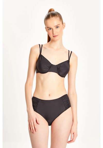Too Salty Swimwear Kadın Büzgülü Balenli Toparlayıcı Yüksek Bel Bikini Takımı 24s101st Siyah Too Salty Swimwear Kadın Büzgülü Balenli Toparlayıcı Yüksek Bel Bikini Takımı 24s101st Siyah