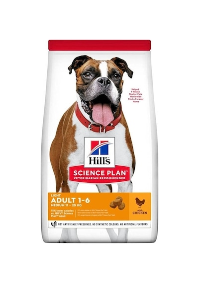 Hill's Light Medium Tavuklu Yetişkin Köpek Maması 2500 G