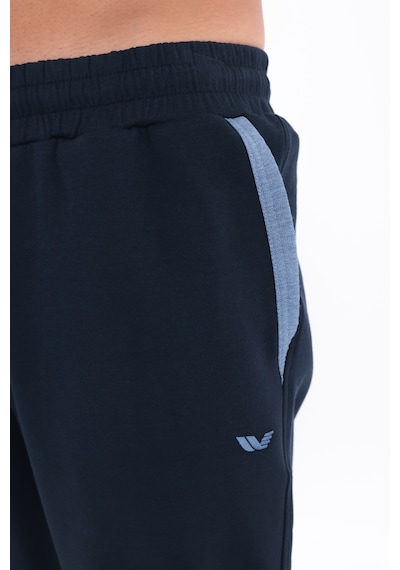 Rowinger Modal Karışımlı Yumuşak Dokulu Kontrast Biye Detaylı Erkek Jogger Eşofman Altı Navyblue