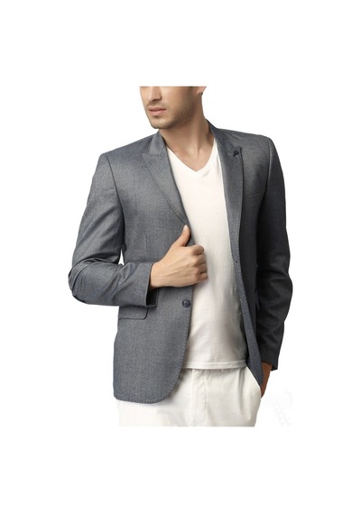C9000 Dewberry Ceket-desenli Lacivert