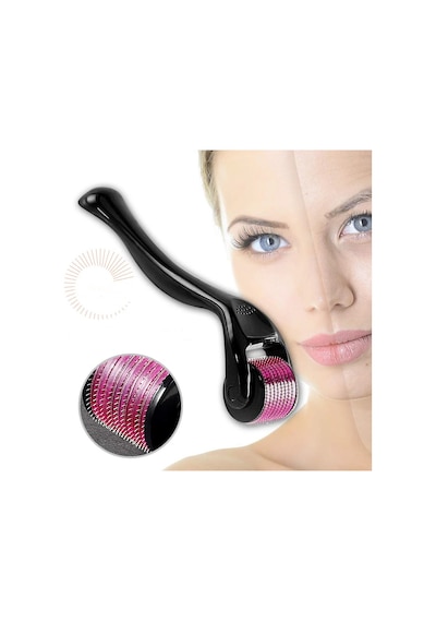 Siyah 0,5 Mm Stili Yüz İçin Derma Roller İğne Enstrümanı 540 İğne Siyah