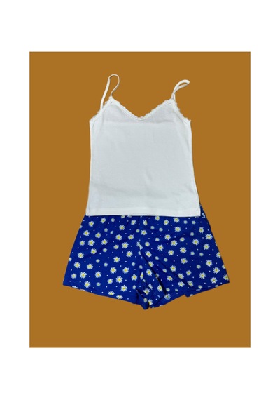 Pazarız Pembecin Şortlu Pijama Takımı Babydol İp Askılı Yazlık Pamuklu Kolsuz Beyaz Askılı Mavi Çiçekli Mavi Pazarız Pembecin Şortlu Pijama Takımı Babydol İp Askılı Yazlık Pamuklu Kolsuz Beyaz Askılı Mavi Çiçekli Mavi