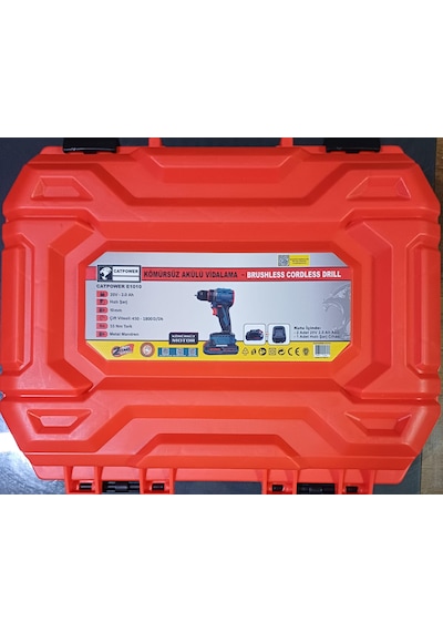 Catpower CAT-E1010 10 MM 20V 2.0AH Li-Ion Kömürsüz Akülü Vidalama Set