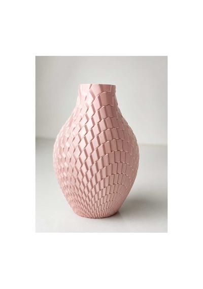 Modern Dekoratif Vazo 20 Cm Toz Pembe Pembe