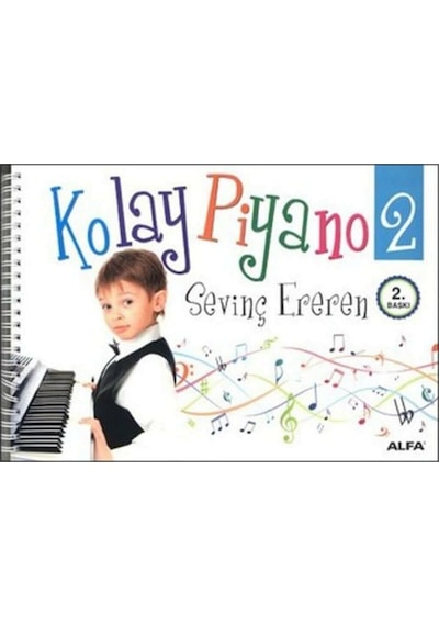 Kolay Piyano 1 - Kolay Piyano 2 - Sevinç Ereren - 2 Kitap Set