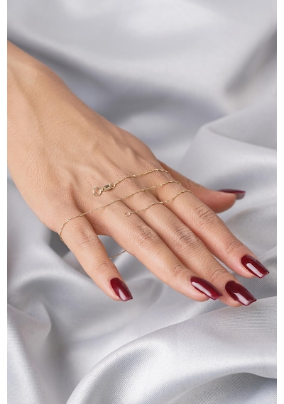 14 Ayar Altın Baby Singapur Zincir Kolye 0.75 Mm Beyaz Altın