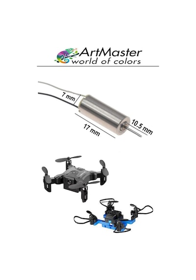 Mini Drone Motoru 2 Adet Çekirdeksiz Yüksek Hızlı Güçlü Deney Dc Dron Motoru Uçak Mini Drone Motoru Okul Helikopter