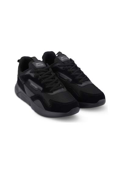 Slazenger OPTION Erkek Koşu &amp; Yürüyüş Ayakkabı Siyah / Siyah
