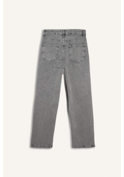 Defacto Comfort Straıght Normal Bel Kısa Paça Jean Yıkamalı Pantolon H5367ax26smnm55 Gri-nm55 Defacto Comfort Straıght Normal Bel Kısa Paça Jean Yıkamalı Pantolon H5367ax26smnm55 Gri-nm55