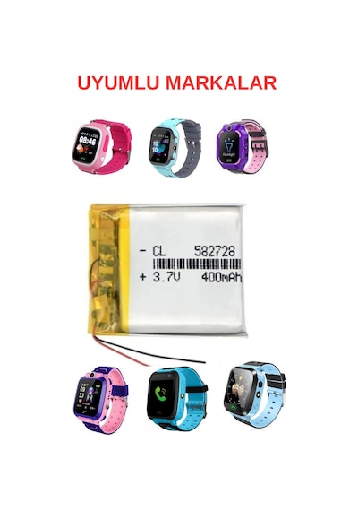 Smart Blade Akıllı Çocuk Saat Bataryası - Pil 3.7V 400 Mah